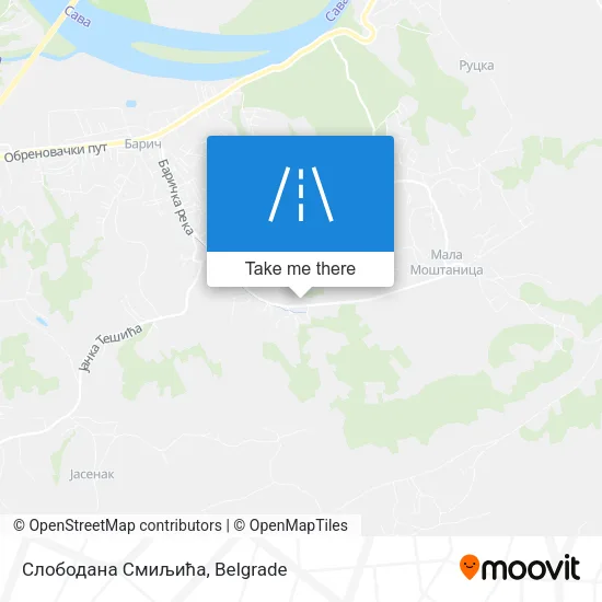 Слободана Смиљића map