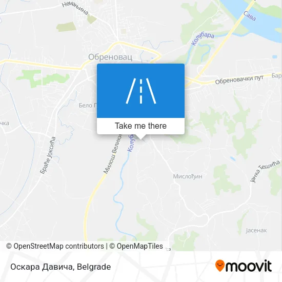 Оскара Давича map