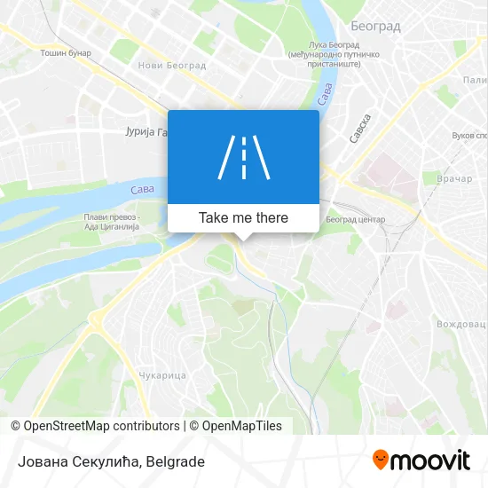 Јована Секулића map