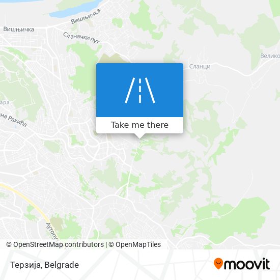 Терзија map