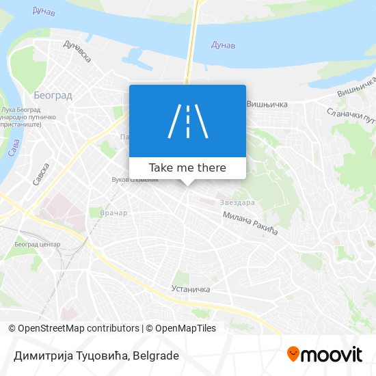 Димитрија Туцовића map