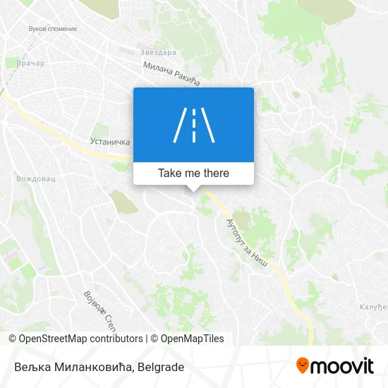 Вељка Миланковића map