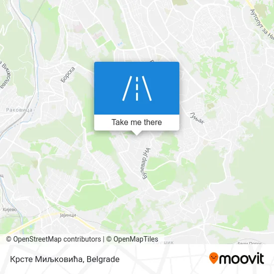 Крсте Миљковића map