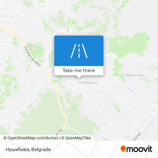 Нушићева map