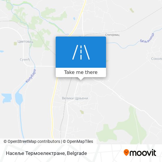 Насеље Термоелектране map