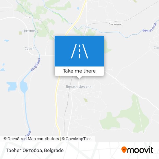 Трећег Октобра map