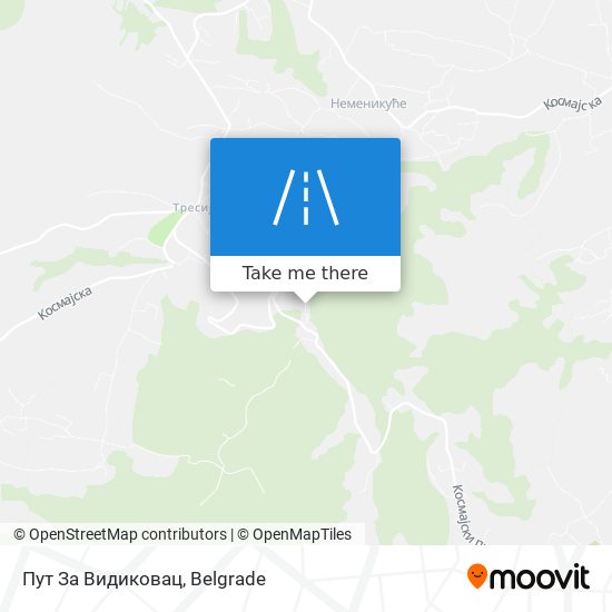 Пут За Видиковац map