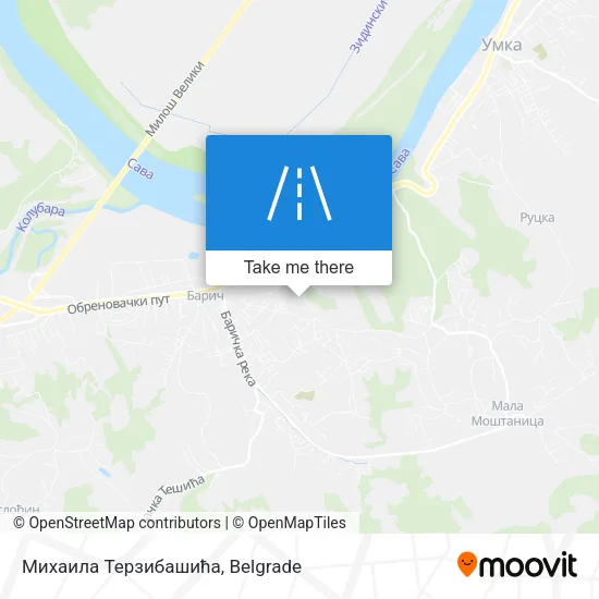 Михаила Терзибашића map