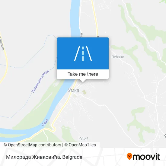 Милорада Живковића map