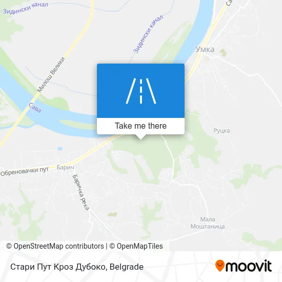 Стари Пут Кроз Дубоко map