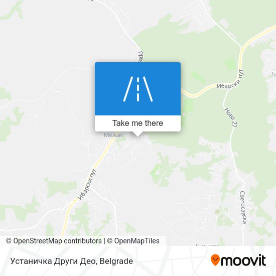 Устаничка Други Део map