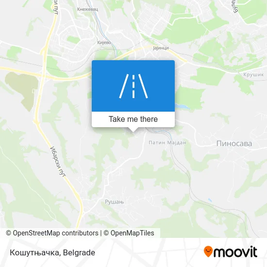 Кошутњачка map