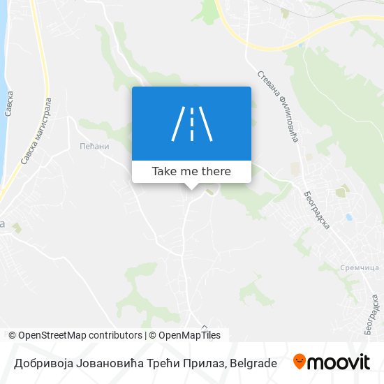 Добривоја Јовановића Трећи Прилаз map