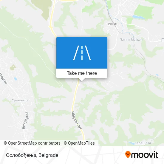 Ослобођења map