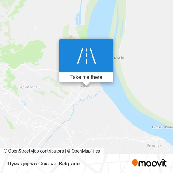 Шумадијско Сокаче map