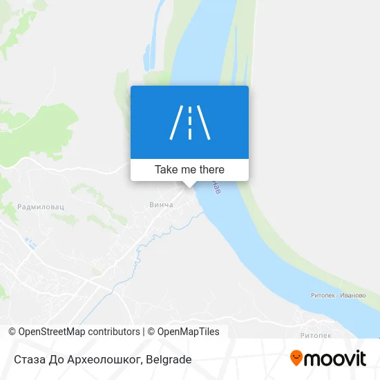 Стаза До Археолошког map