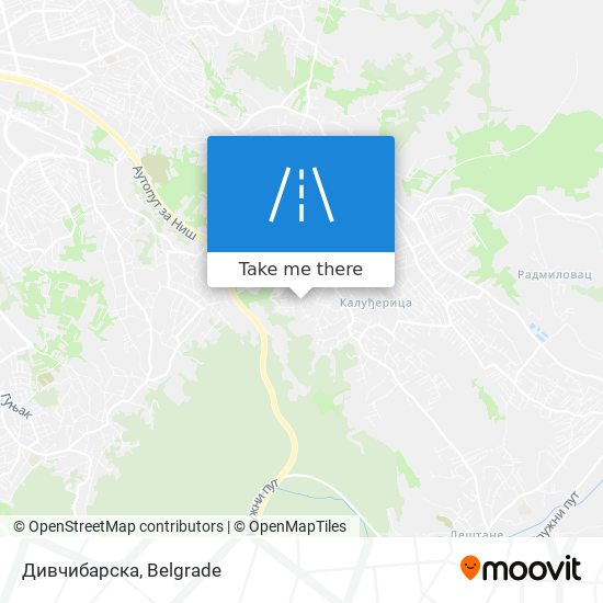 Дивчибарска map