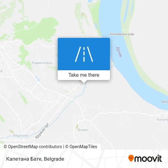 Капетана Бате map