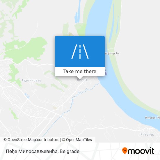 Пеђе Милосављевића map