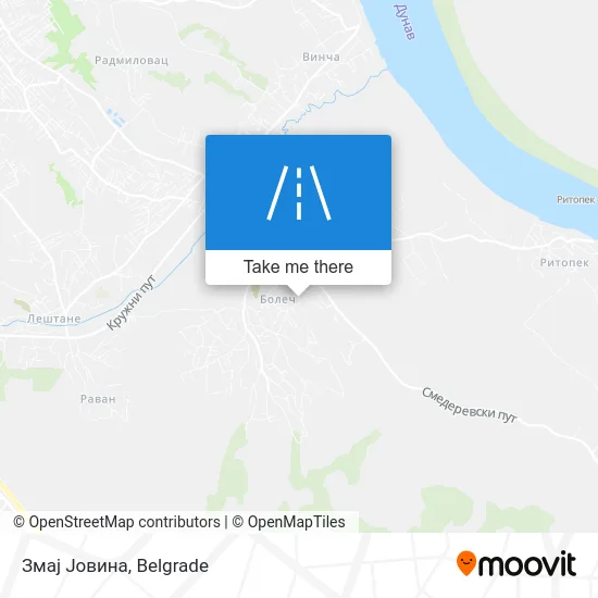 Змај Јовина map