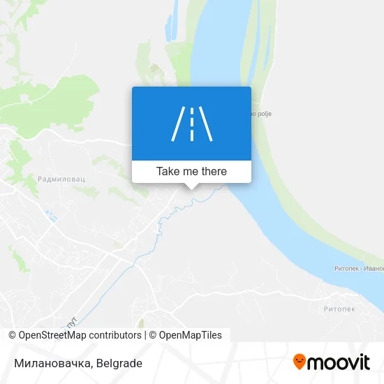 Милановачка map