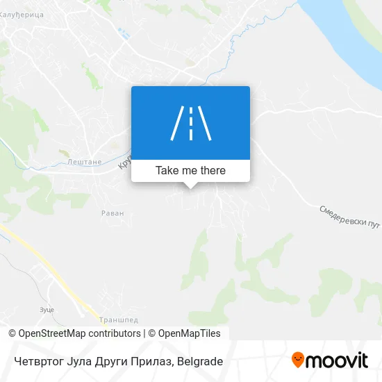 Четвртог Јула Други Прилаз map