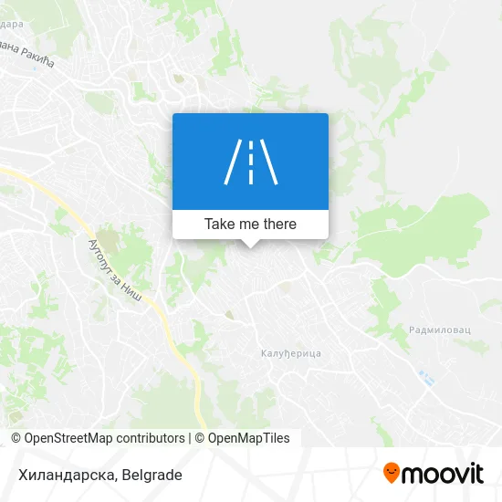 Хиландарска map