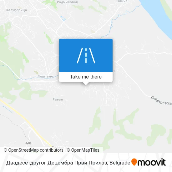 Двадесетдругог Децембра Први Прилаз map