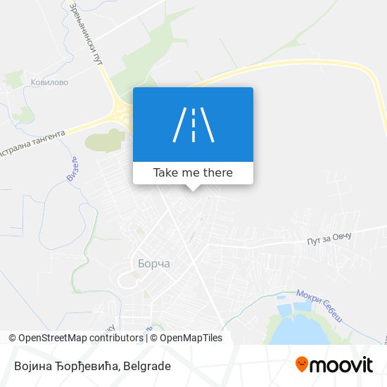 Војина Ђорђевића map