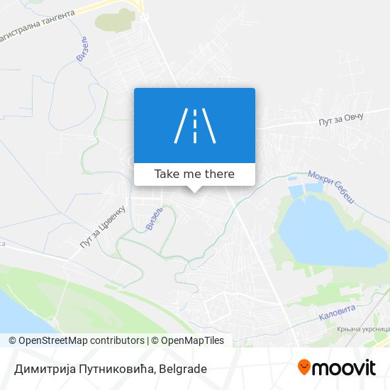 Димитрија Путниковића map