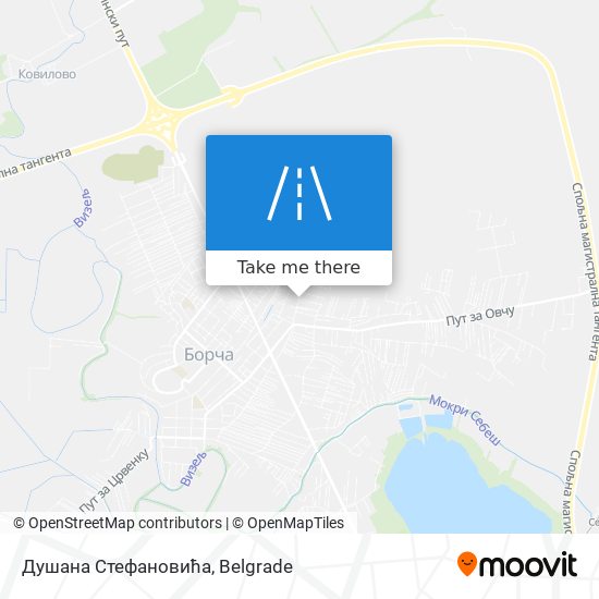 Душана Стефановића map