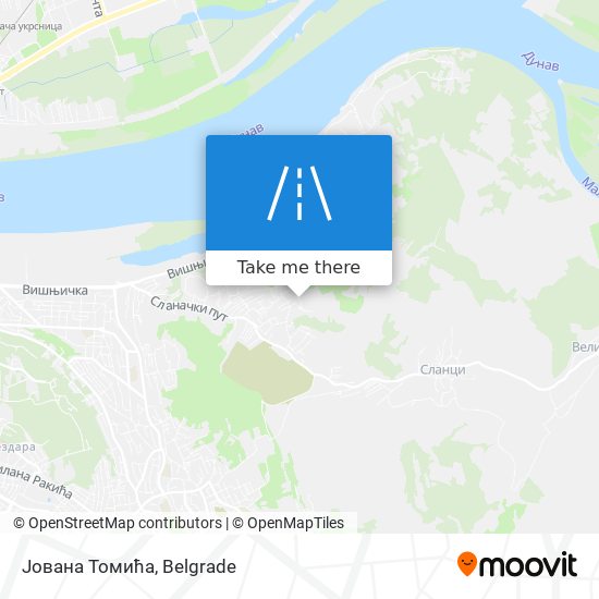 Јована Томића map