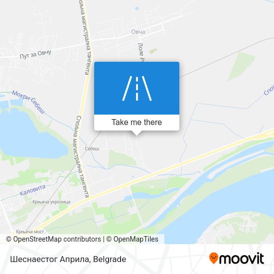 Шеснаестог Априла map