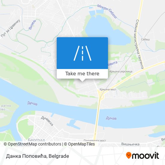 Данка Поповића map