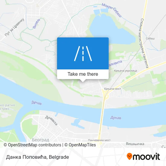 Данка Поповића map