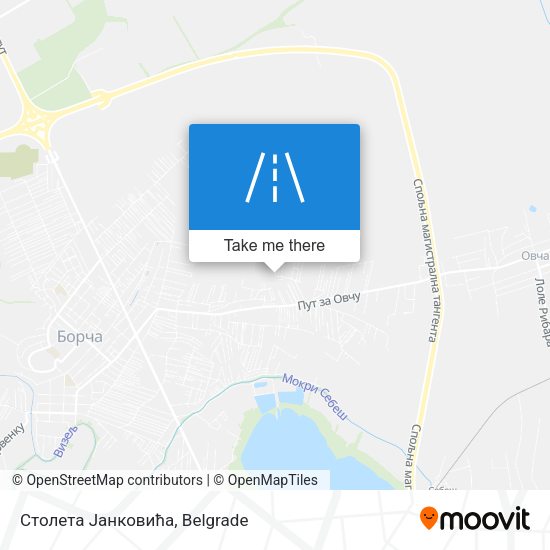 Столета Јанковића map