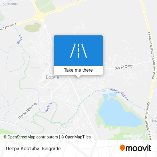 Петра Костића map
