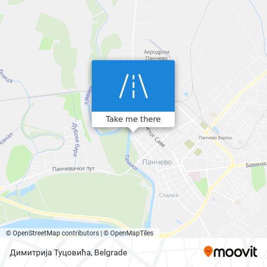 Димитрија Туцовића map