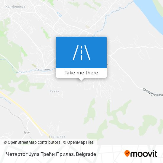 Четвртог Јула Трећи Прилаз map