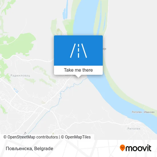 Повљенска map