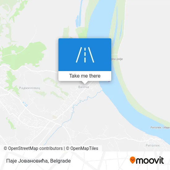 Паје Јовановића map