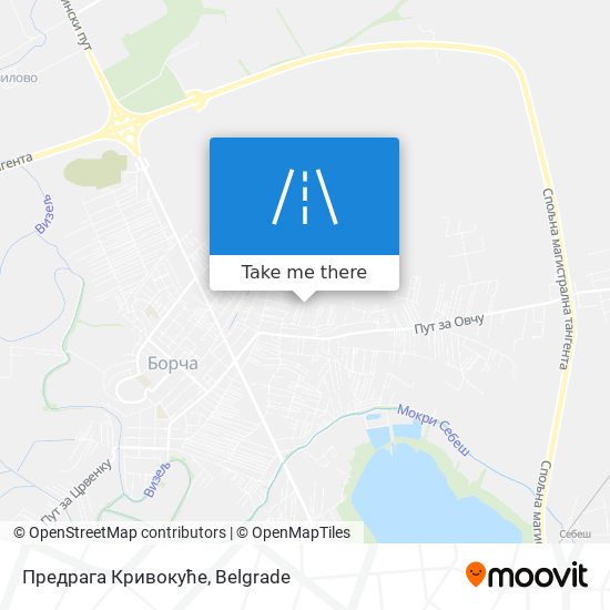 Предрага Кривокуће map