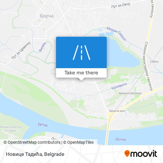 Новице Тадића map