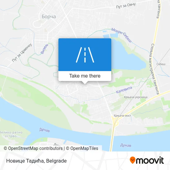 Новице Тадића map
