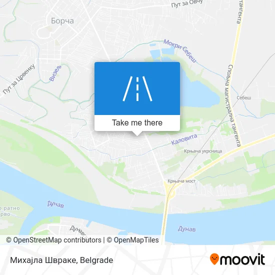 Михајла Швраке map