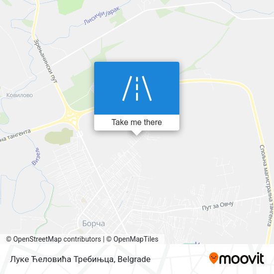 Луке Ћеловића Требињца map
