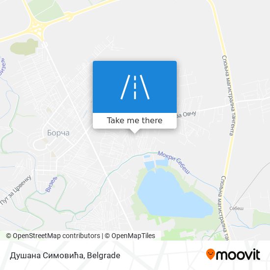 Душана Симовића map