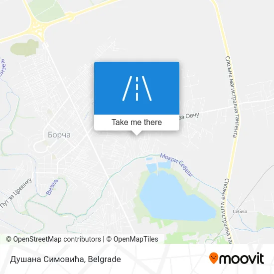 Душана Симовића map