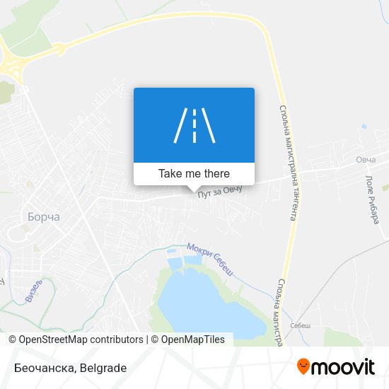 Беочанска map