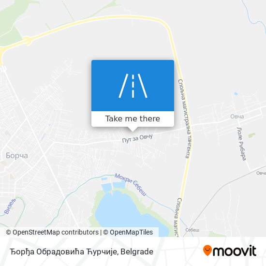 Ђорђа Обрадовића Ћурчије map